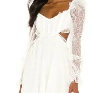 For Love & Lemons | X REVOLVE Cutout Mini Dress | White